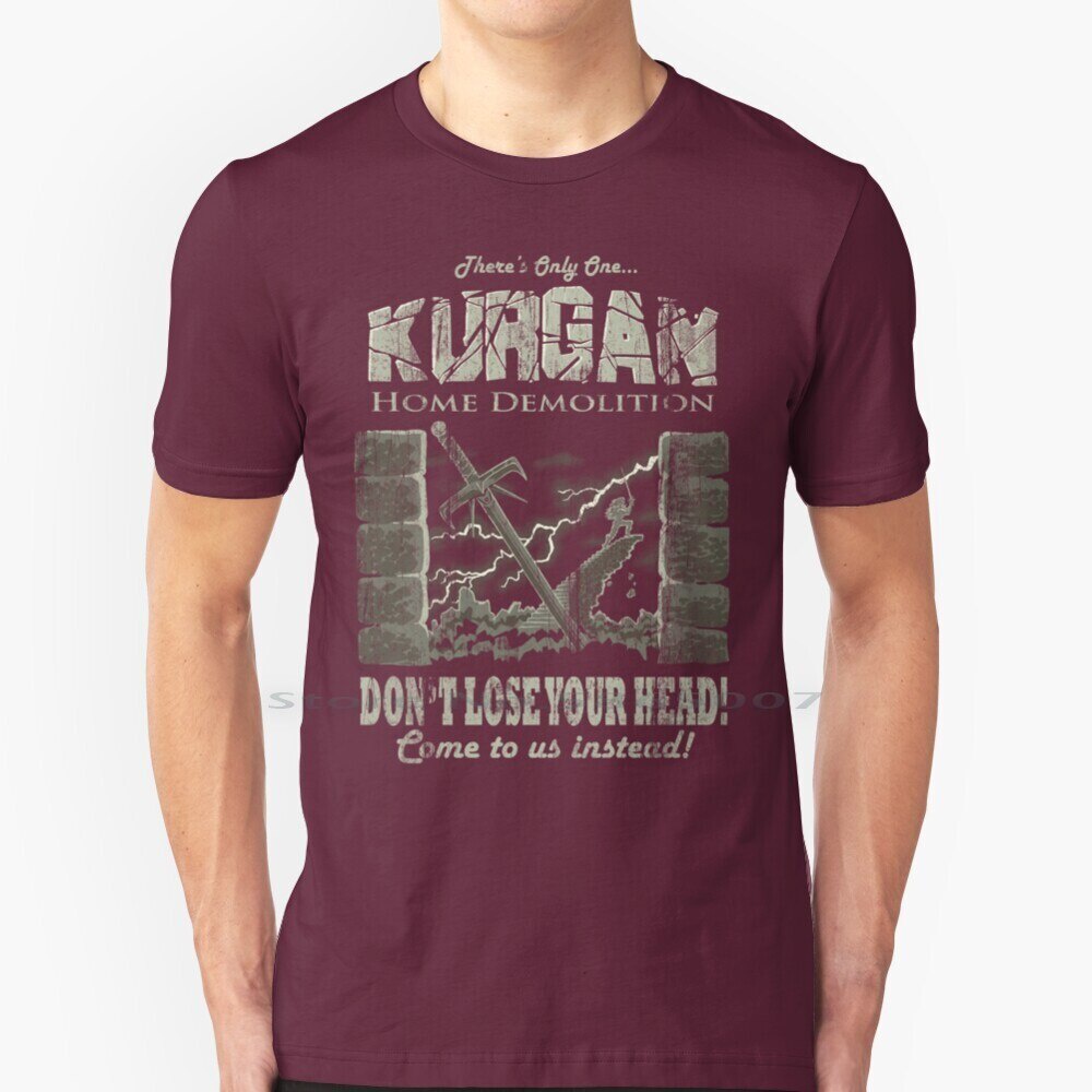 Kurgan Home Phá Hủy Áo 100% Cotton Highlander Kurgan Jerry Bennett Size Lớn 6xl Tee Thời Trang