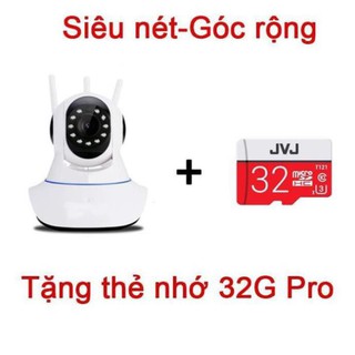 Camera giám sát yoosee wifi 3 râu 2.0 - Camer wifi có hỗ trợ tiếng việt, Kèm thẻ nhớ JVJ PRO chuyên dụng cho camera