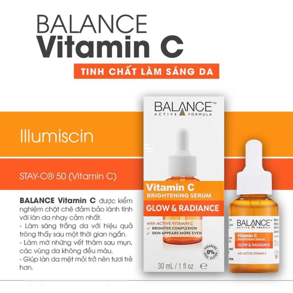 Serum trắng da, mờ thâm Balance Active Formula Vitamin C Brightening 30ml - Donna.cosmetics