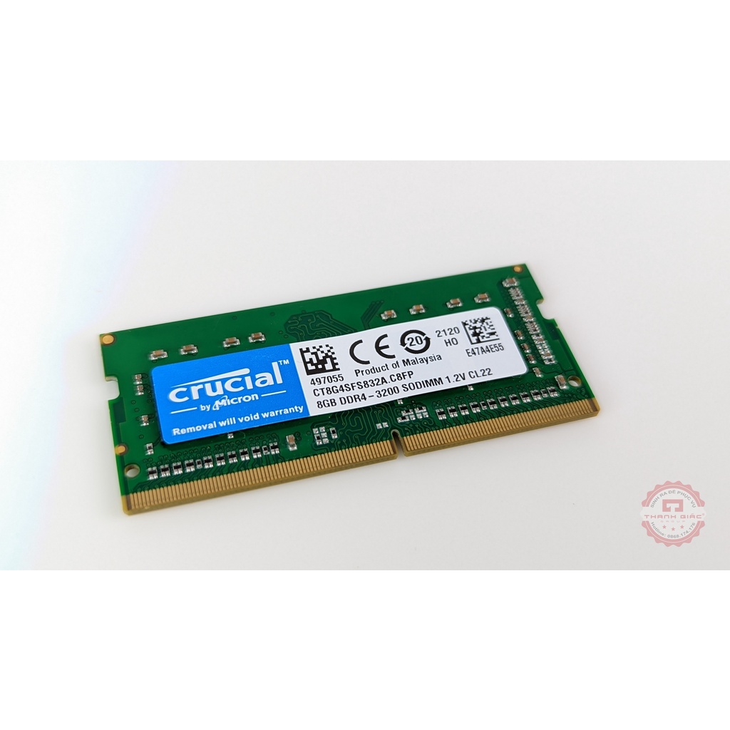 RAM Laptop DDR4 Crucial 8GB Bus 3200 - Bảo Hành 4 Năm