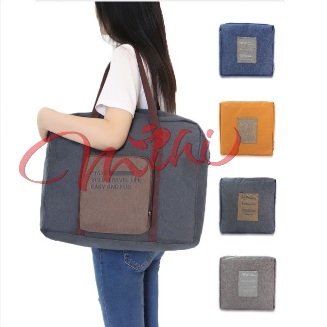Túi vải du lịch Thông Minh Gấp Gọn Kiểu Dáng Hiện Đại - Chống Thấm