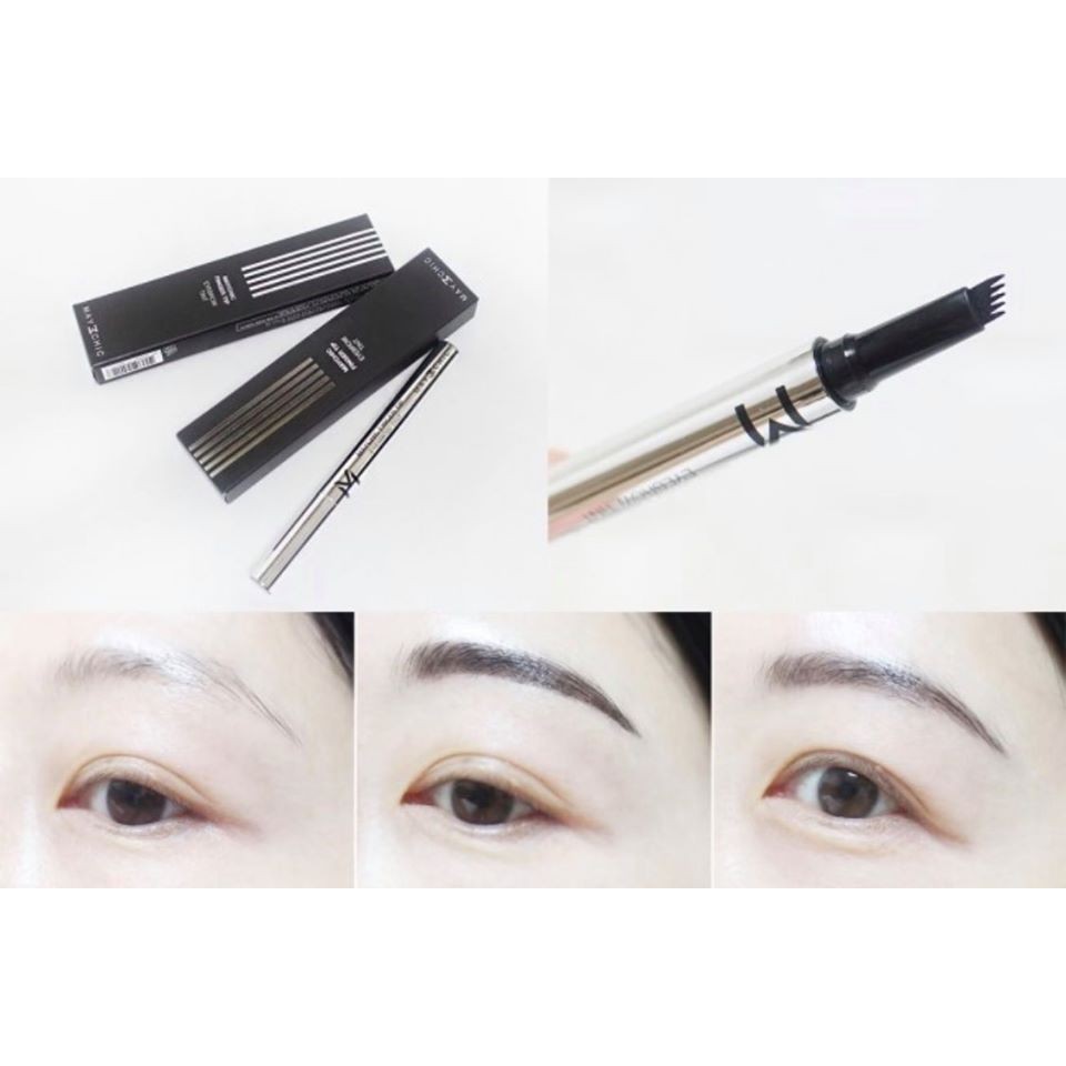 Chì kẻ mày 5D Maychic - EYEBROW TINT LIGHT BROWN