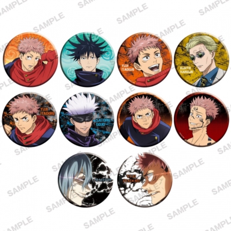 Pack nhân phẩm badge jujutsu no kaisen jjk base huy hiệu hàng chính hãng đọc kĩ mô tả