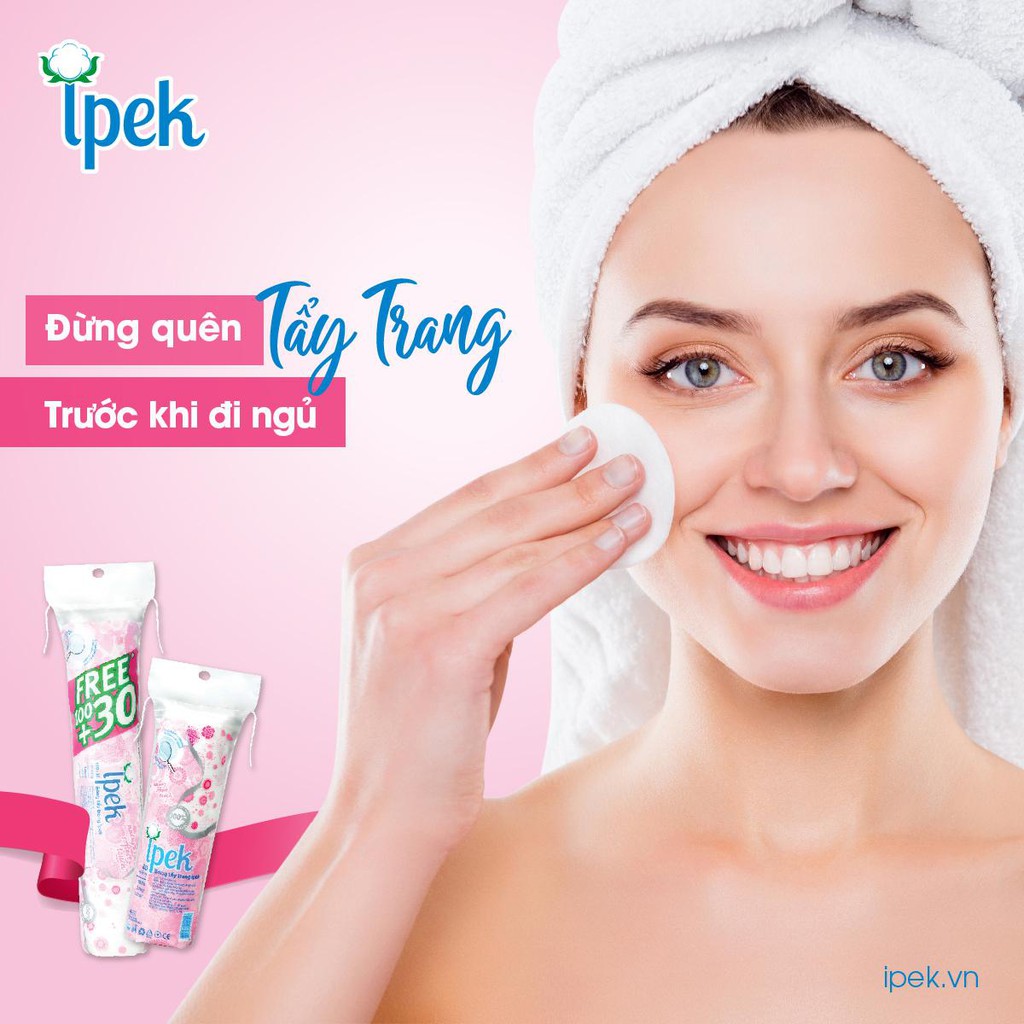 Bông tẩy trang Ipek Thổ Nhĩ Kỳ chính hãng