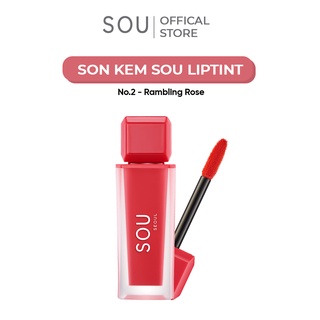 Son Kem Lì Màu Hồng Đất SOU 7g, Mềm Mịn Lâu Trôi, Dưỡng Ẩm Môi Tối Ưu