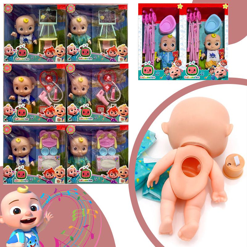 Mới Hộp Nhạc 25cm Hình Búp Bê Cocomelon Đáng Yêu Cho Bé