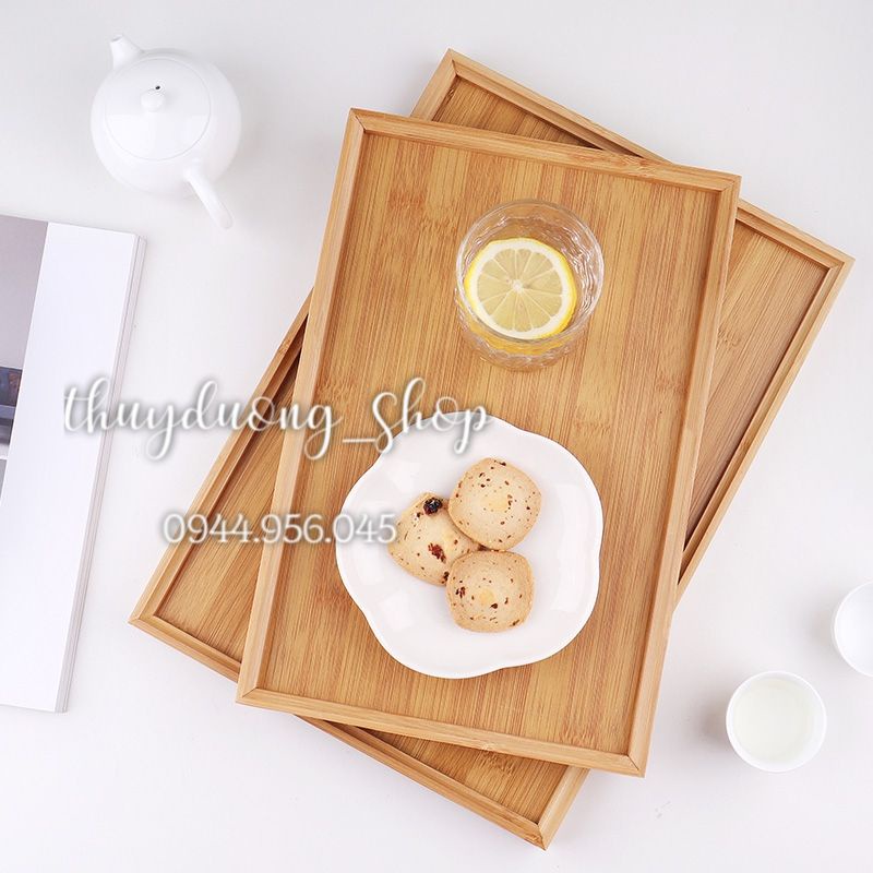 Khay gỗ đựng cốc, ấm chén , để đồ đa năng