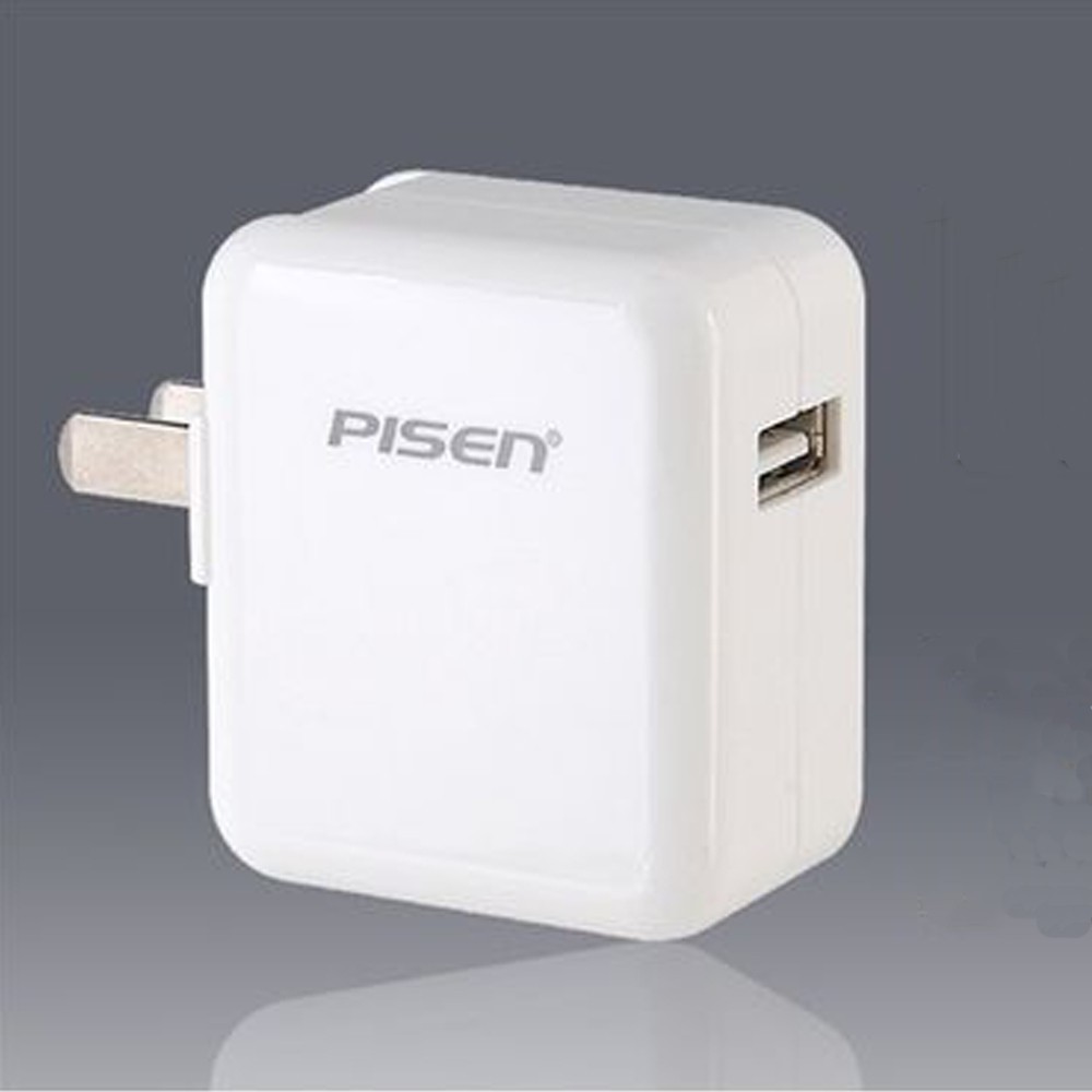 Củ Sạc Nhanh Pisen Phù Hơp Cho Nhiều Dòng Điện Thoại Và Ipad Với Cổng USB Tiêu Chuẩn Và Đầu Ra 2A Giúp Ổn Định An Toàn