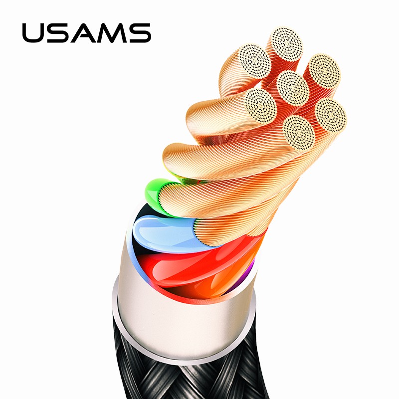Cáp Sạc Nhanh USAMS Type-C/Micro 1M QC3.0A Vỏ Hợp Kim Nhôm