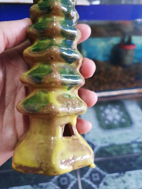 THÁP TRANG TRÍ HỒ CÁ NON BỘ CAO 14CM