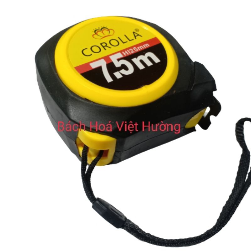 Thước mét, thước cuộn bọc cao su chống vỡ cao cấp thương hiệu Corolla đủ kích thước 5m*25mm, 7mx25mm, 10mx25mm [LOẠI 1]