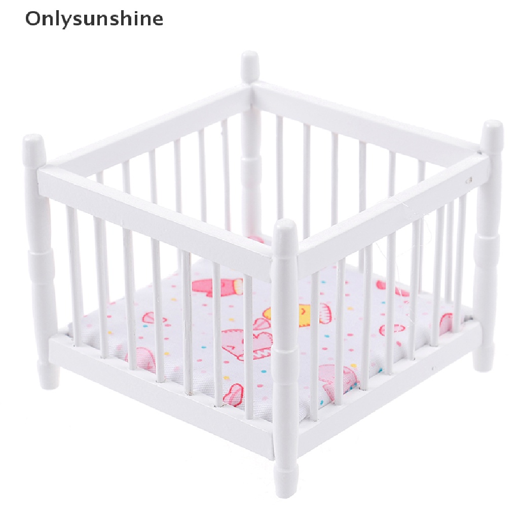 Nôi Ngủ Em Bé Bằng Gỗ Tỉ Lệ 1: 12 Trang Trí Nhà Búp Bê
