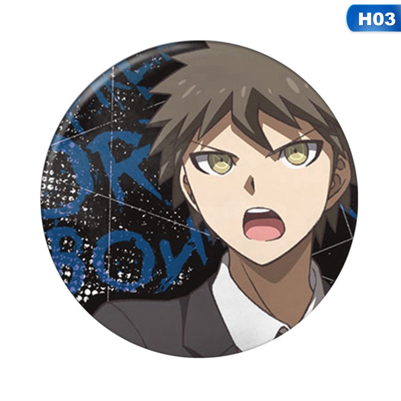 flowersqueen Ghim cài áo trang trí ba lô in hình Anime Danganronpa