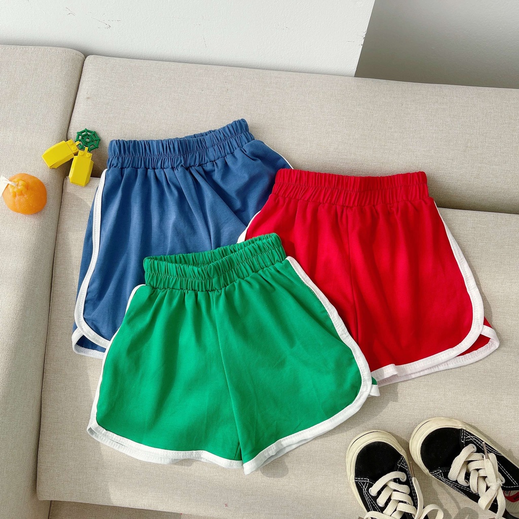 Bộ cotton cộc tay hè cho bé trai, bé gái in hình cu sin cực xinh cho bé từ 8-28kg