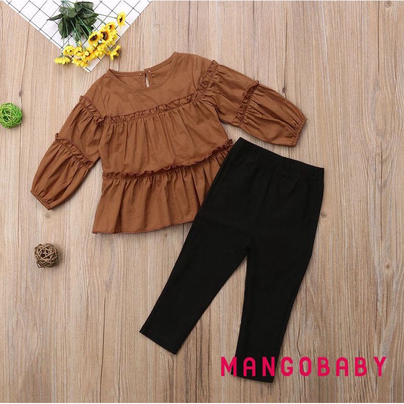 Set áo thun + quần legging cho bé gái