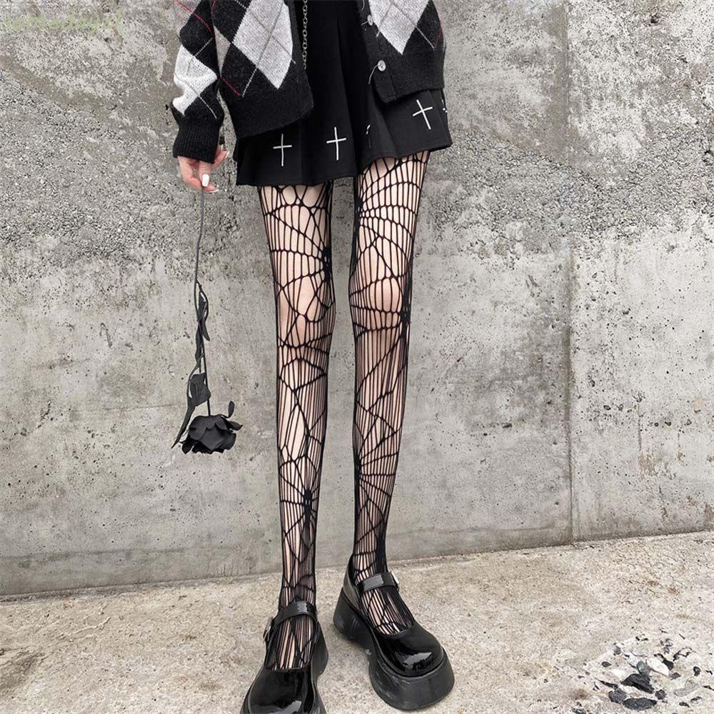 Quần vớ lưới co giãn thoáng khí phong cách Hàn Quốc cá tính dành cho nữ