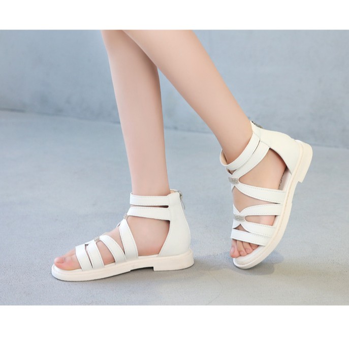 Giày sandal chiến binh cho bé gái [FreeShip] dép quai hậu quai chéo đi học đi chơi phong cách