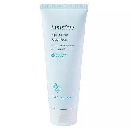 Sữa Rửa Mặt Cho Da Mụn INNISFREE JEJU BIJA TROUBLE FACIAL FOAM 150ml