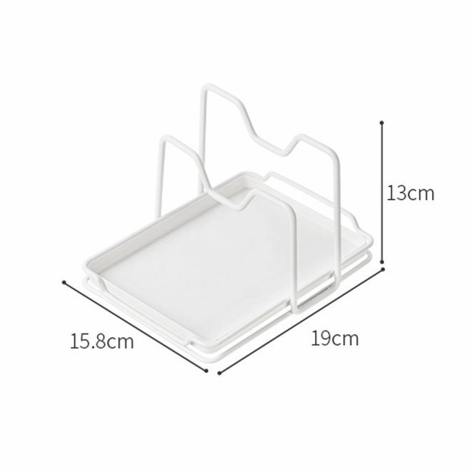 Giá đồ nhà bếp Kệ đựng chén bát Giá Đỡ Thớt Và Nắp Nồi Giá úp chén bát ráo nước đa năng trắng NaChuan