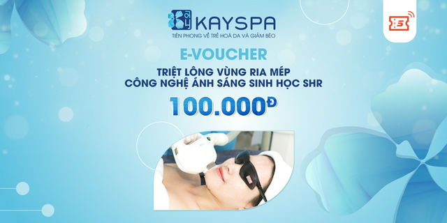 Triệt lông vùng ria mép công nghệ ánh sáng sinh học shr tại kay spa