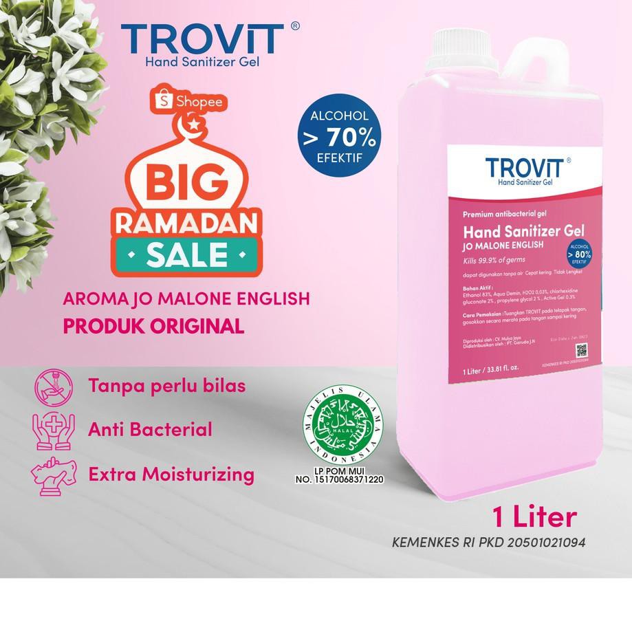 (Hàng Mới Về) Gel Rửa Tay Trovit 1 Liter 60ml | BigBuy360 - bigbuy360.vn