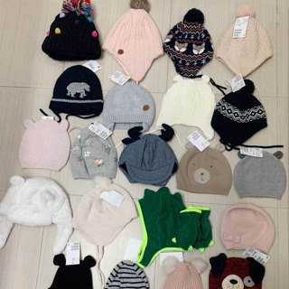 Mũ len hm, zara, gap auth