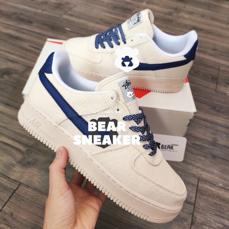 [Bear.sneaker] Giày AF1 Air Force 1 vải Canvas hàng SC.