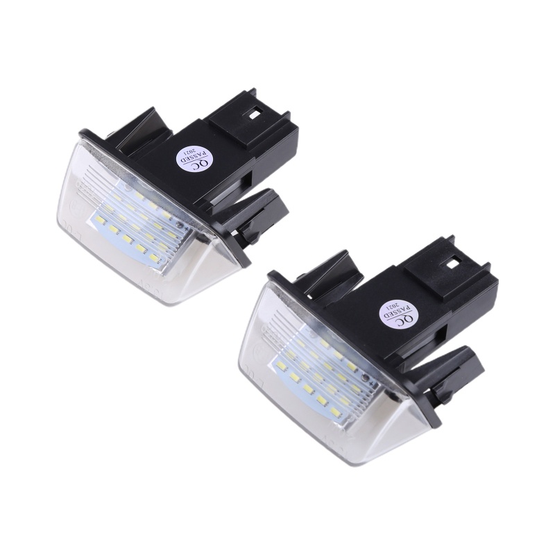Set 2 Đèn LED 18 Bóng Gắn Biển Số Xe Citroen-C3-C4 / C5 / C6-206 207 307 308 406 206406307 Thảm Lót Chống Thấm Nước Chất Lượng