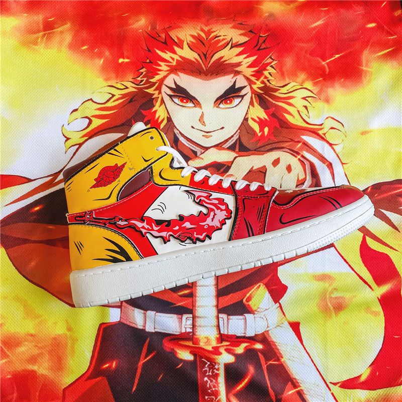 Mới Giày Thể Thao Nam Cổ Cao In Hình Dragon Ball Cá Tính