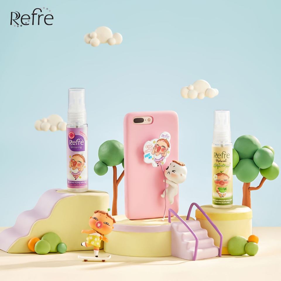 Xịt Refre phiên bảng Quỳnh AKA - tặng kèm giá đỡ điện thoại | BigBuy360 - bigbuy360.vn