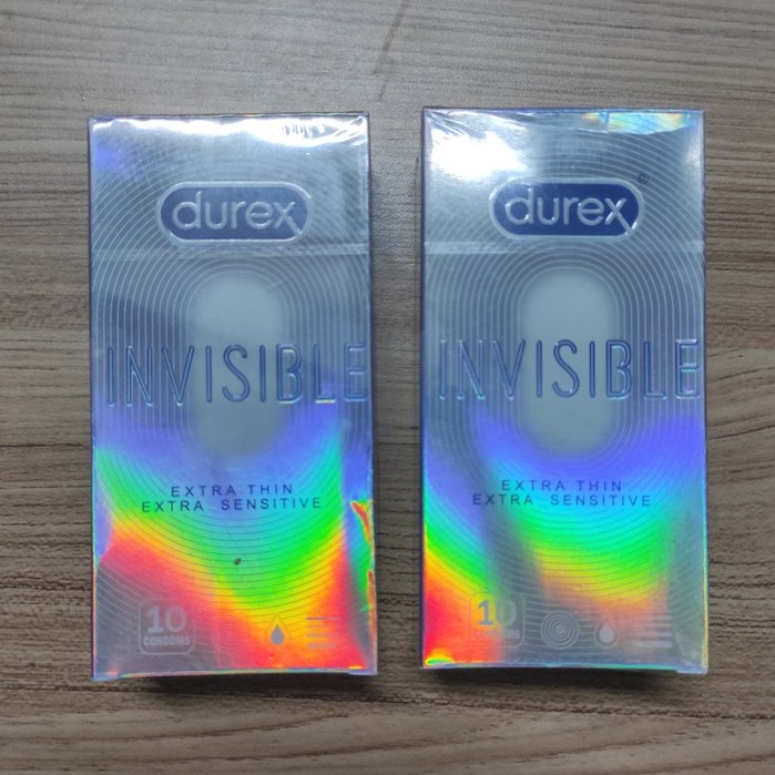 Bộ 5 hộp bao cao su Tàn Hình Siêu Mỏng Durex Invisible [Hộp 10 bao] - Chính hãng