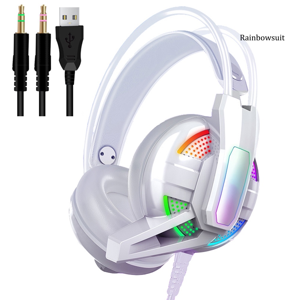 RB- RGB Marquee Stereo Bass Wired Gaming Headset with Microphone for Xbox PC Gamer