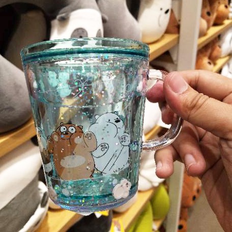 Cốc ly nhựa anh em gấu Bare Bear Chúng tôi đơn giản là gấu 260ml