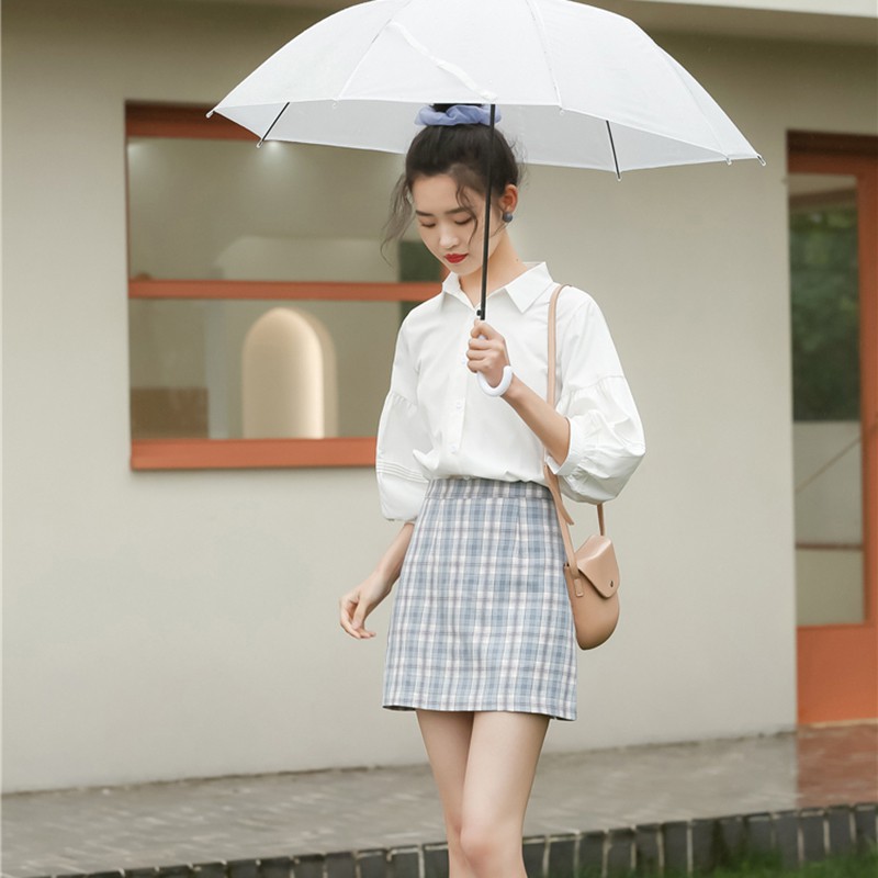 Áo sơ mi trắng nữ kiểu tay bồng xếp ly Chunxuu, phong cách trẻ trung chất liệu vải đẹp mềm mại - SP22