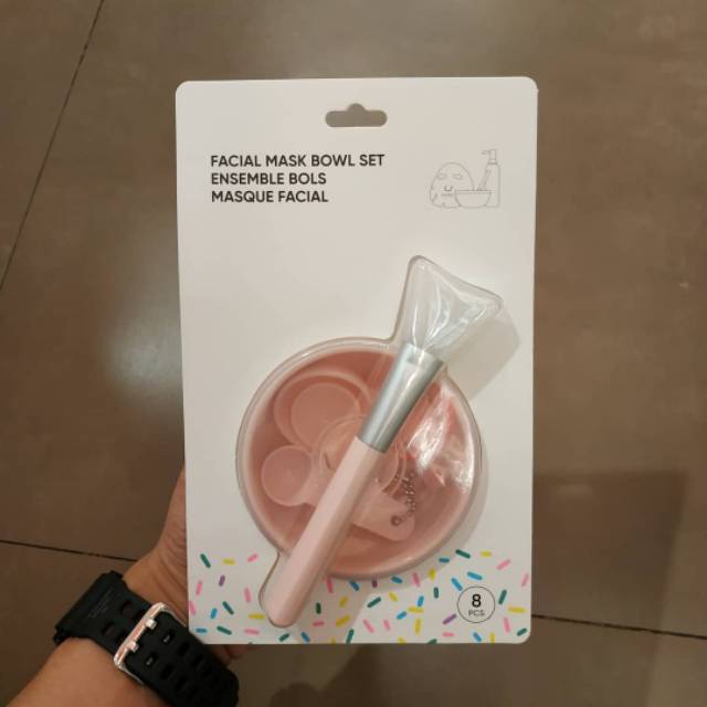 (hàng Mới Về) Set 1 Bộ Dụng Cụ Đắp Mặt Nạ Miniso