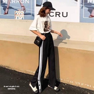 Quần umi xẻ gấu 3 cúc - HĐ