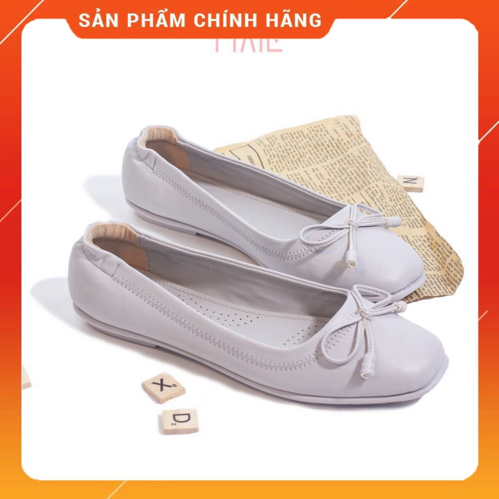 Giày Búp Bê Bệt Phối Nơ Số 8 Siêu Dẻo P019 Màu Hồng Pixie