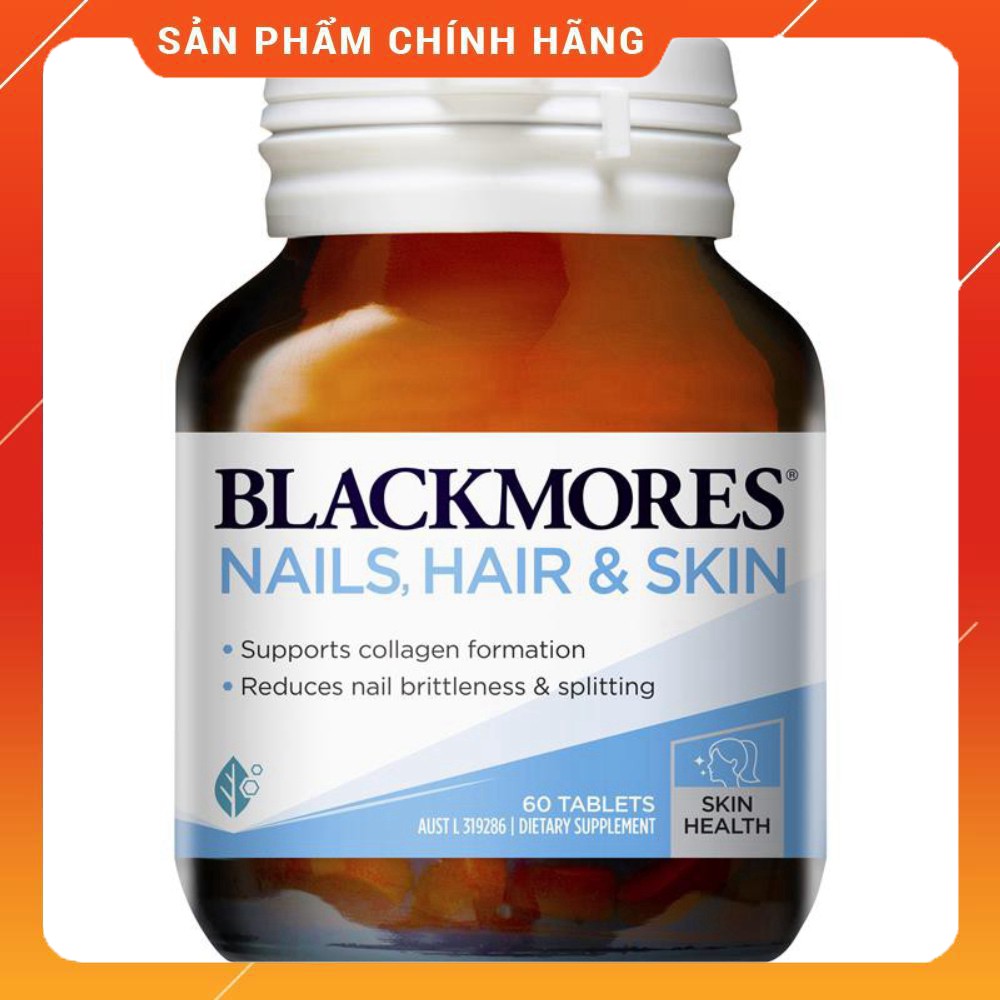 [ FREESHIP] Viên uống bổ sung Nail, Hair & skin blackmores 60 viên ÚC