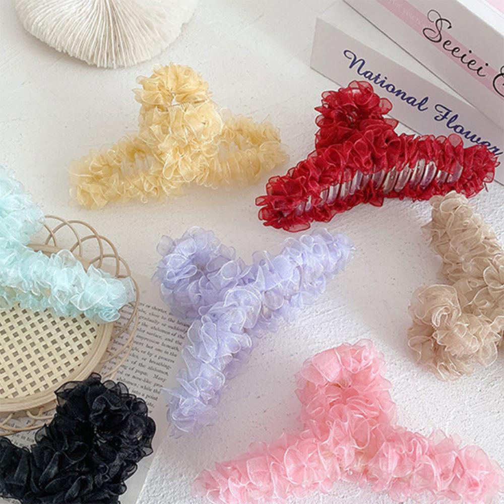 NICKOLAS Kẹp Tóc Càng Cua Bằng Nhựa Màu Sắc Thanh Lịch