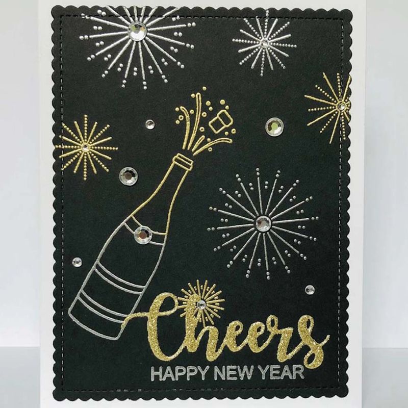 Khuôn Cắt Giấy / Thẻ Thủ Công DIY Hình Chai Rượu / Ly Rượu