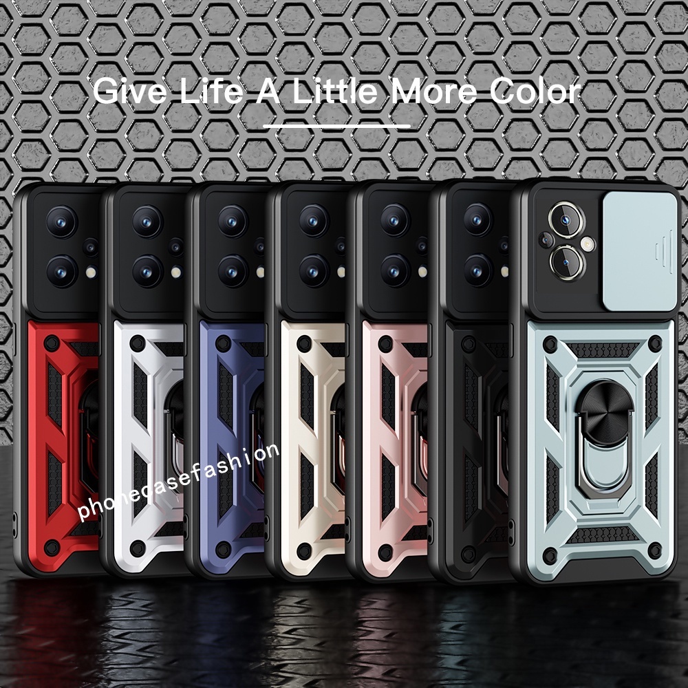 Ốp Điện Thoại Dạng Giáp Chống Sốc Có Vòng Đỡ Nam Châm Cho OPPO Reno 8 8Z 7 7Z Reno8 5G 4G