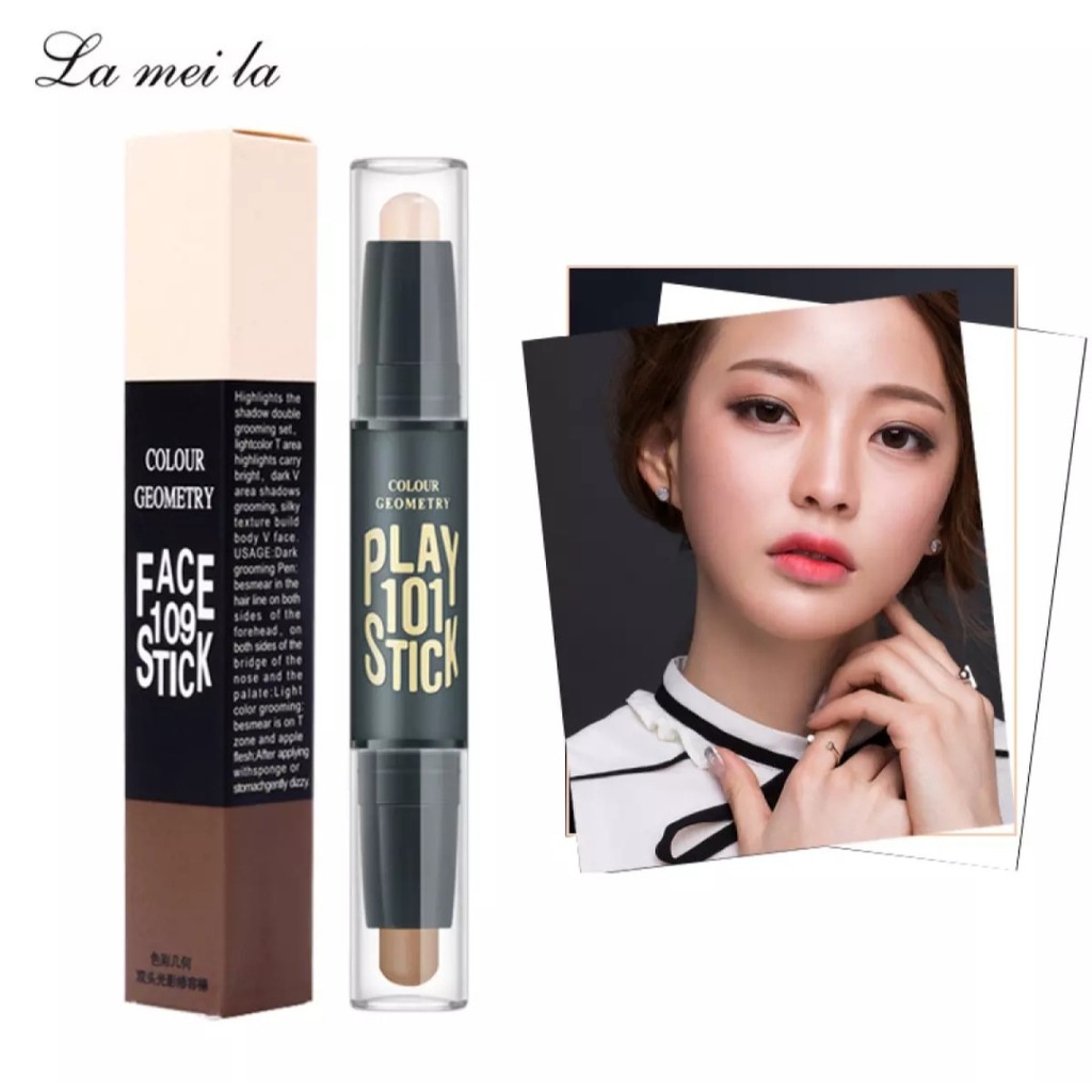 Bút tạo khối và highlight LAMEILA hai đầu tiện lợi nâng độ sáng cho khuôn mặt thêm thanh tú TKL01 | BigBuy360 - bigbuy360.vn