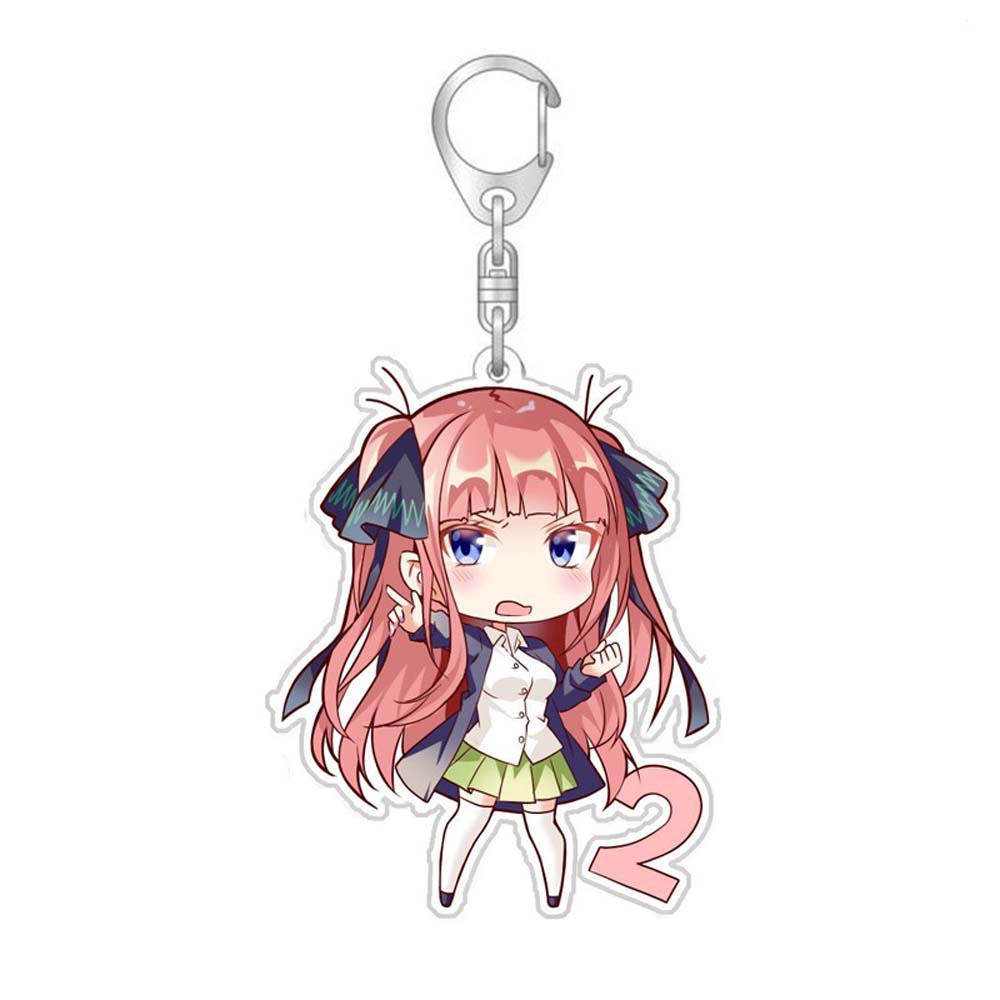 Móc khóa Acrylic hình nhân vật Nakano Miku dễ thương chất lượng cao