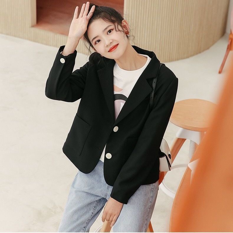 ÁO BLAZER FORM NHỎ SIZE XS MÀU HỒNG XINH XẮN CHO NỮ 1M40