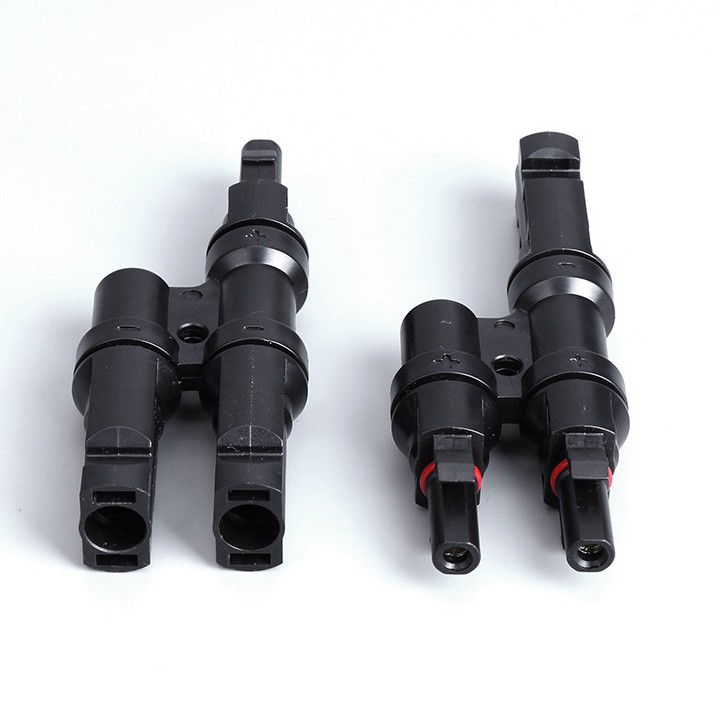 Cặp Jack kết nối phân nhánh MC4 2 đầu ra 1 M/M/F và F/F/M cút nối chuyên dụng cho cáp năng lượng mặt trời