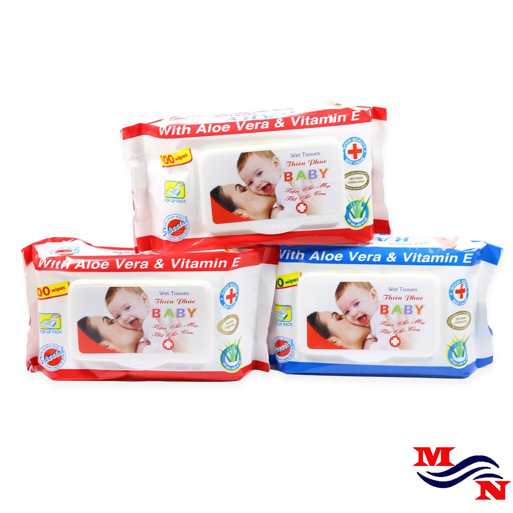 Combo 5 gói giấy ướt baby thiên phúc GDB106