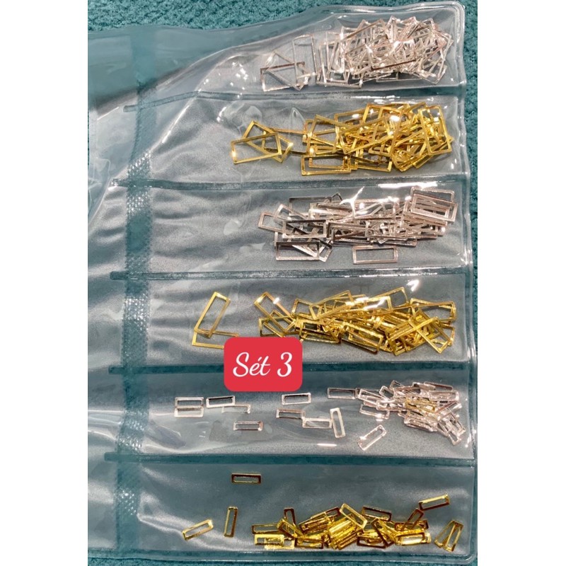 charm kim loại mix sét bổ sung mẫu mới trang trí móng tay nail