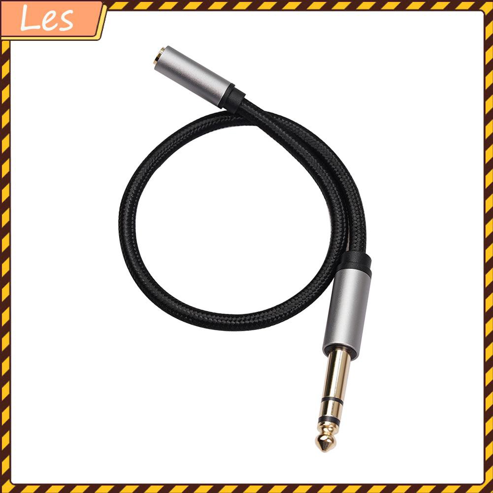 Cáp âm thanh đàn guitar piano chuyển đổi đầu 6.35mm sang cổng 3.5mm