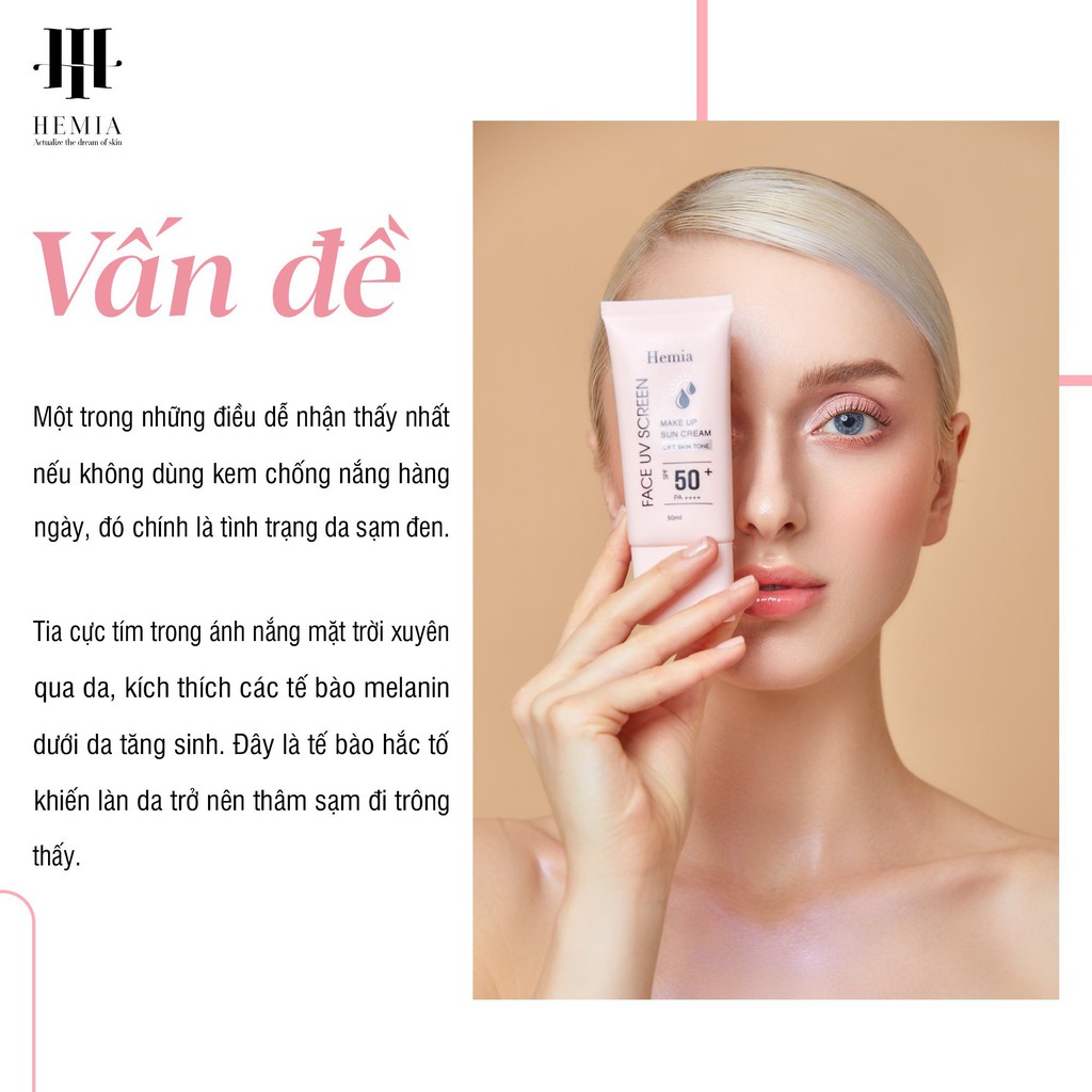 Kem Chống Nắng Make Up Hemia