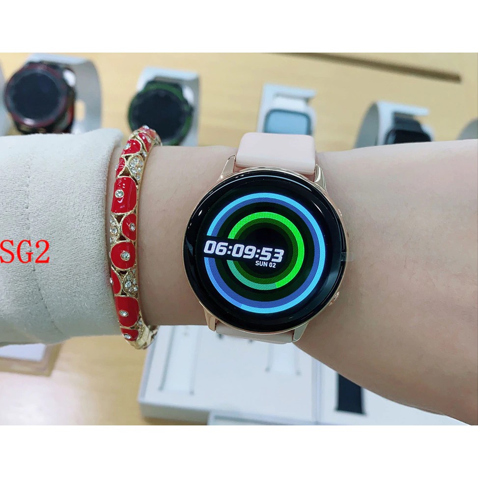 Đồng hồ thông minh SG2 - Mặt tròn, nữ tính hỗ trợ thông báo đẩy, đo nhịp tim